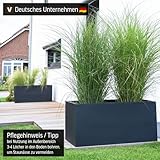 Pflanzkübel 100x45x45 Anthrazit Fiberglas - 5