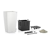 LECHUZA CUBICO Color 40 Weiß Komplett-Set 75cm hoch - 3
