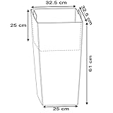 Pflanzkübel Rattan-Optik inkl. Einsatz Anthrazit - 7