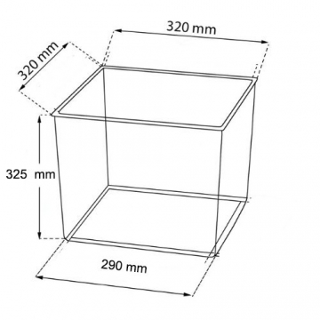 Pflanzkübel 32 cm hoch Anthrazit Rattan