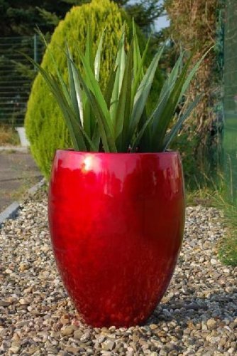 Pflanzkübel Fiberglas rot 62*43,5